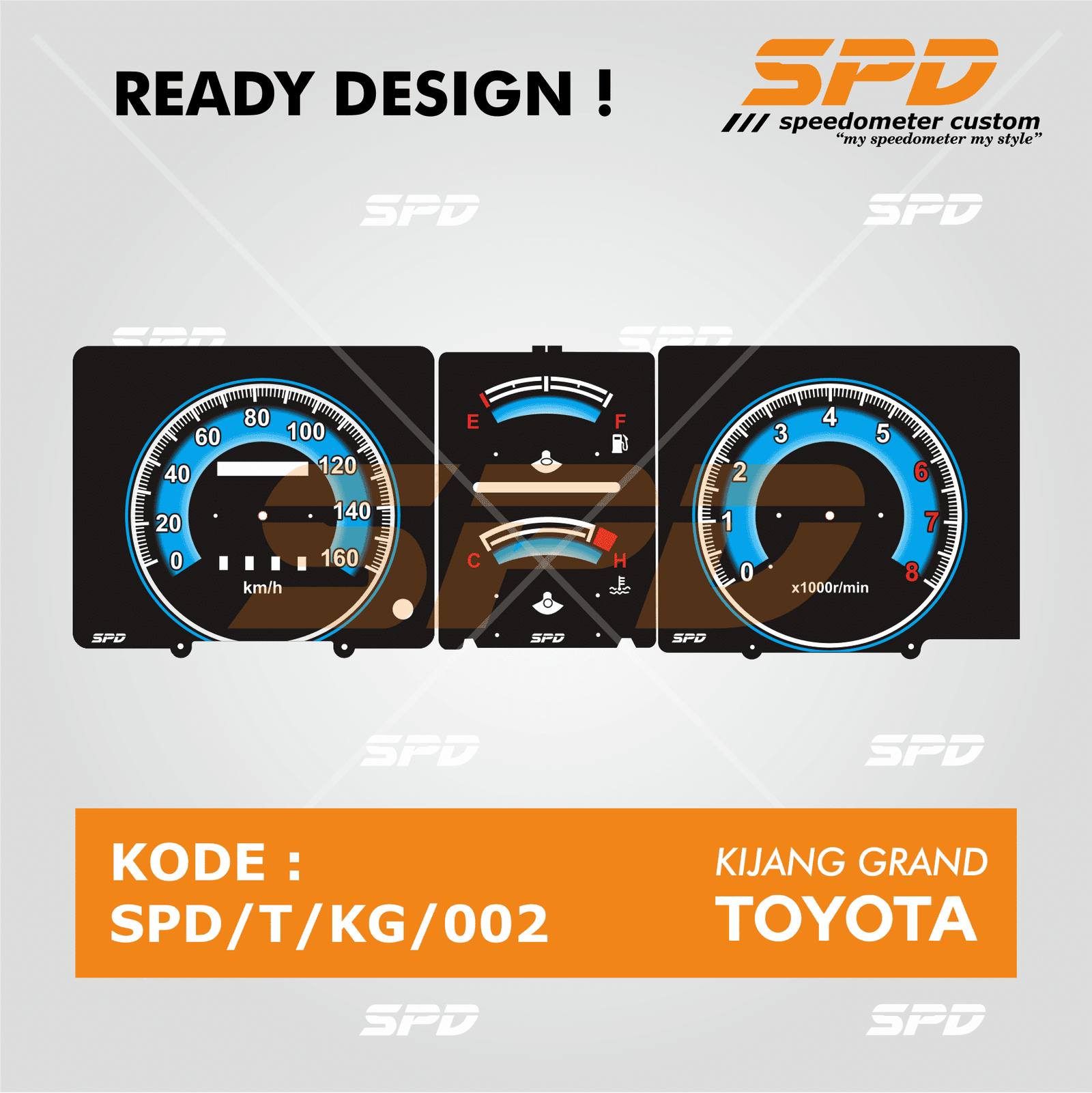 PANEL SPEEDOMETER CUSTOM TOYOTA KIJANG GRAND EKSTRA SPD Speedometer