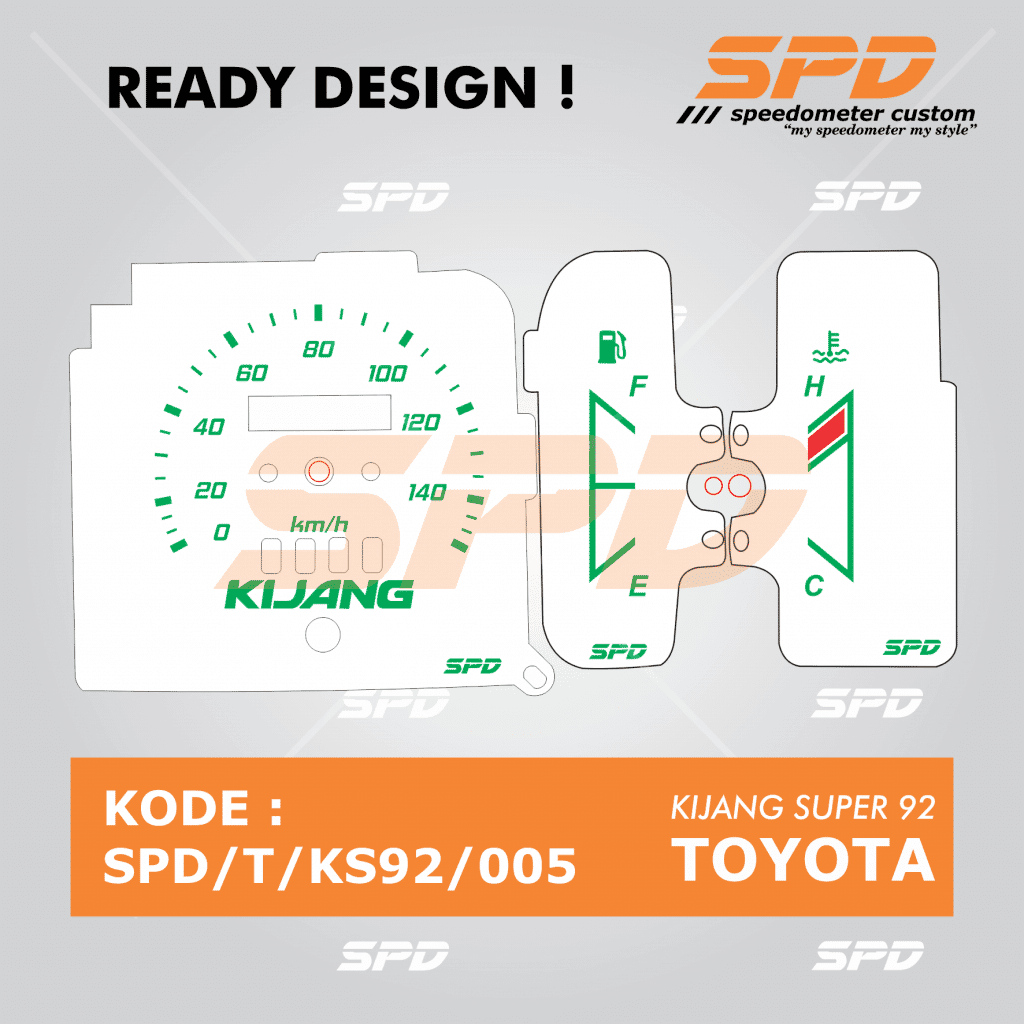 Panel Speedometer Custom Toyota Kijang Super Rover Spd Speedometer