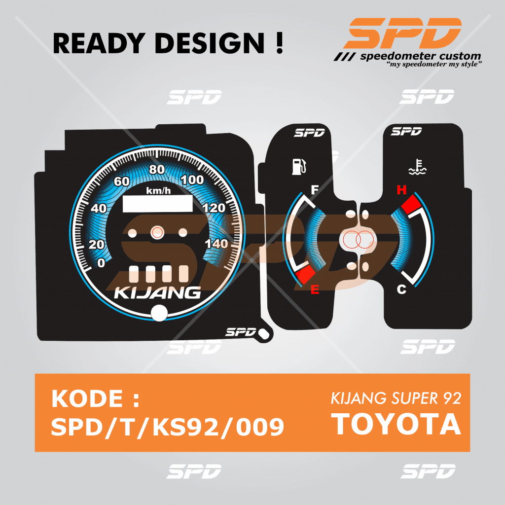 Panel Speedometer Custom Toyota Kijang Super Rover Spd Speedometer