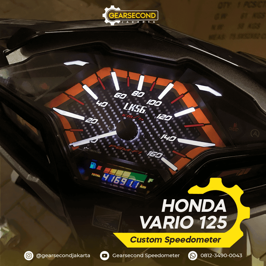 Biaya Modifikasi Custom Speedometer Vario 125 LED