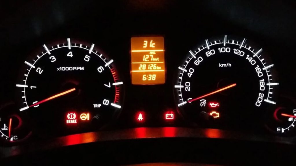 Ilustrasi Speedometer Mobil